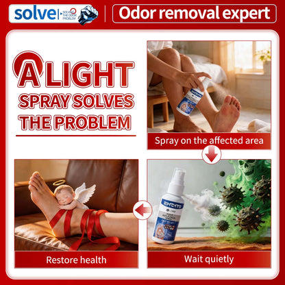 Solve Foot Care Spray for Odor & Dry Skin
