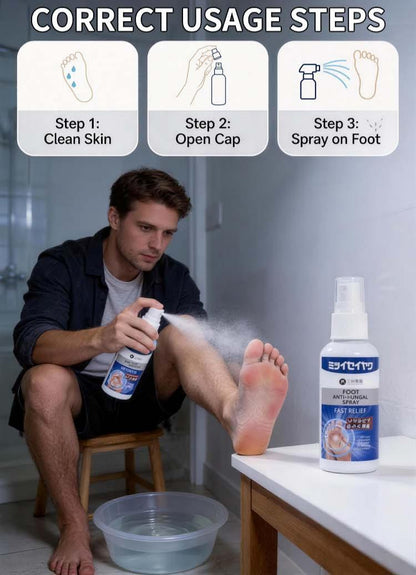 Solve Foot Care Spray for Odor & Dry Skin